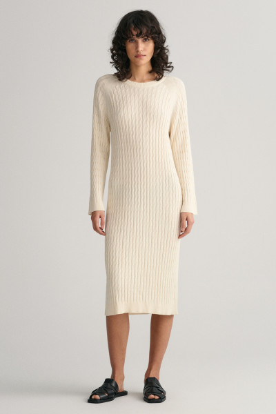 RUHA GANT CABLE C-NECK DRESS - Kép 1