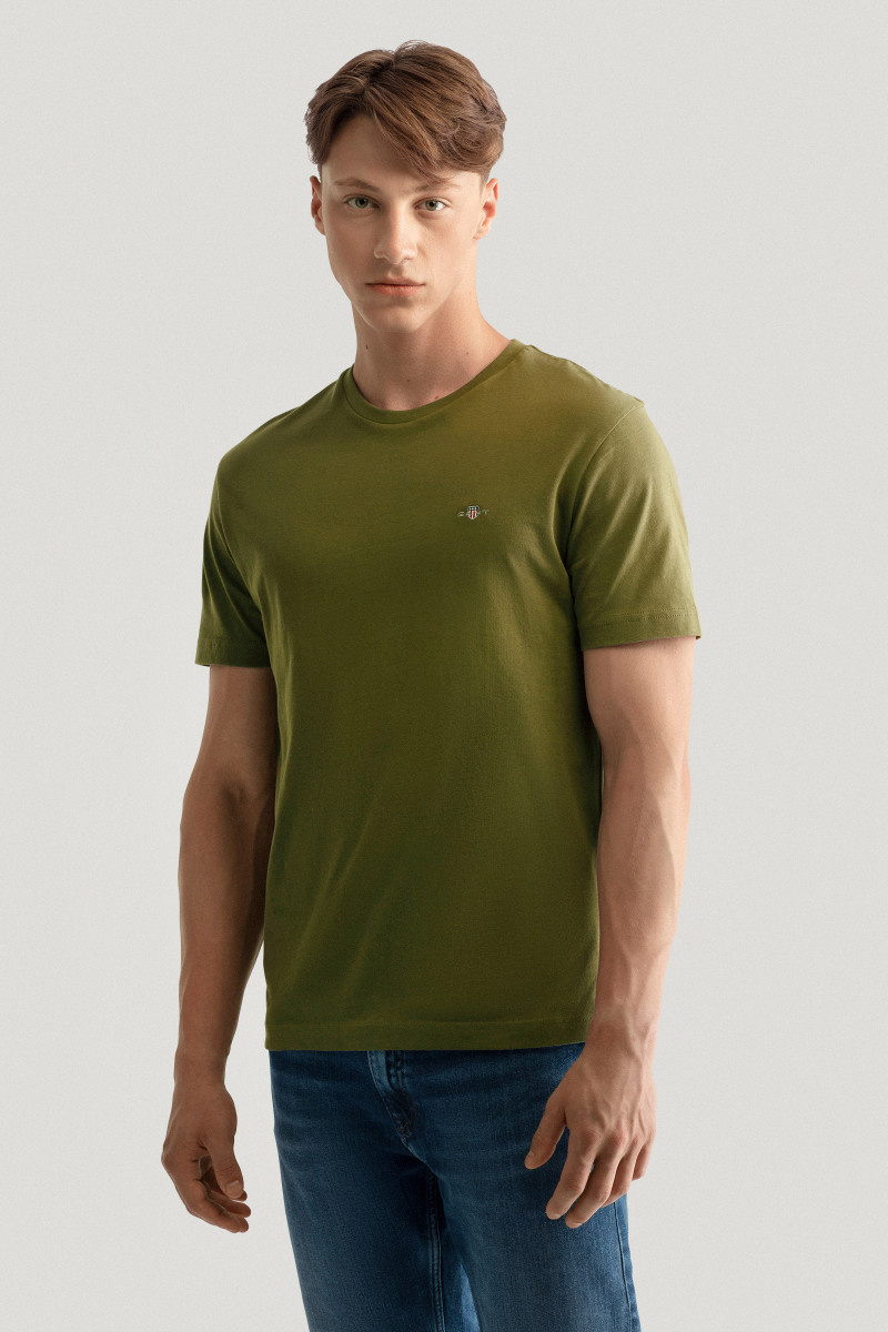 GANT Reg Shield Ss T-shirt voor heren, Fresh Blue., 4XL GANT Reg Shield Ss T-shirt voor heren, Fresh Blue., 4XL