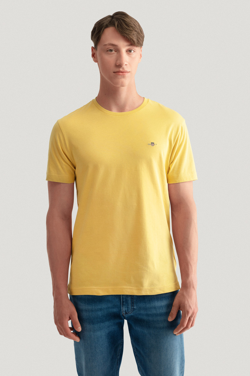 REG SHIELD SS T-SHIRT White från GANT | Åhléns