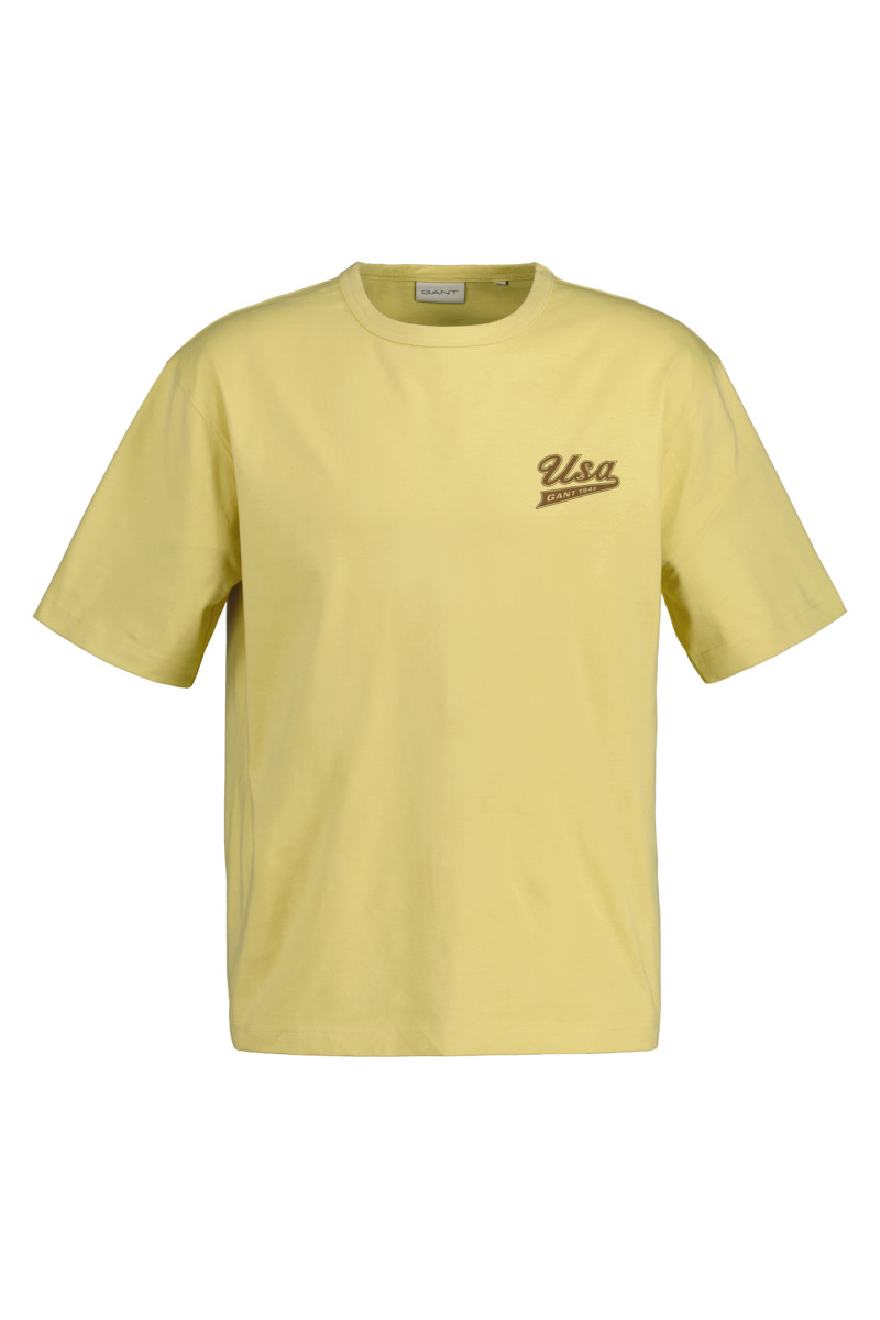 TRIČKO GANT USA TSHIRT light mustard yellow GANT CZ