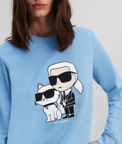MIKINA KARL LAGERFELD IKONIK 2.0 SWEATSHIRT - Fotografie č. 5