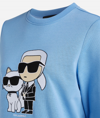 MIKINA KARL LAGERFELD IKONIK 2.0 SWEATSHIRT - Fotografie č. 8