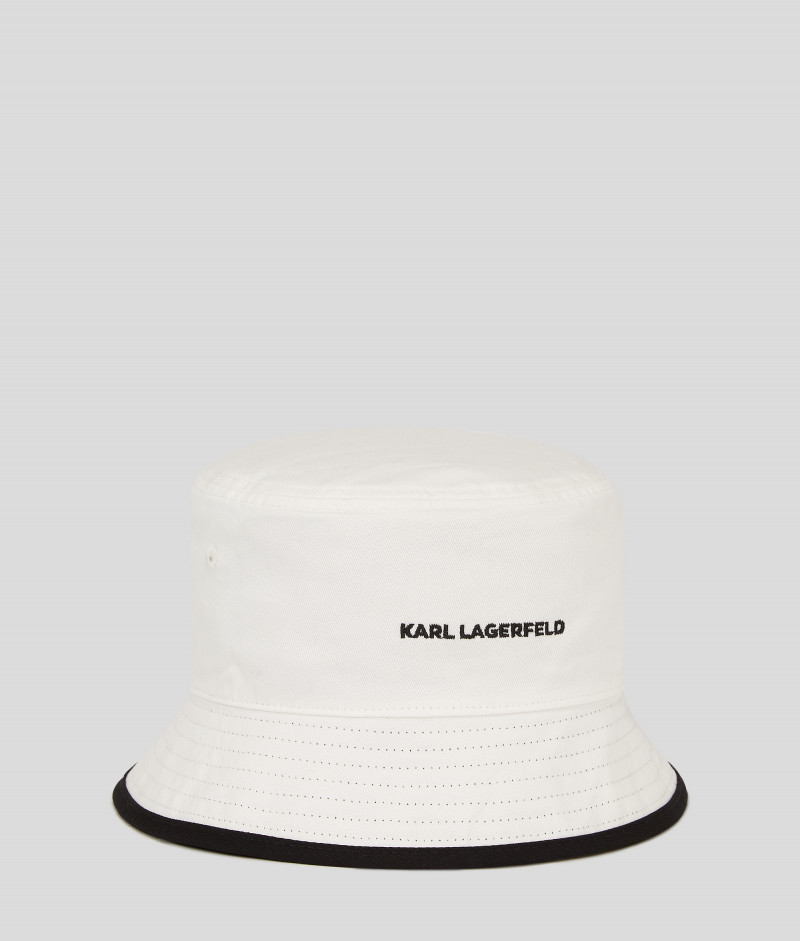 KLOBÚK KARL LAGERFELD K/IKONIK 2.0 REVERS BUCKET HAT BLACK