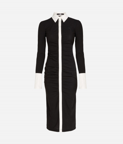 ŠATY KARL LAGERFELD LSLV POLO DRESS - Fotografie č. 6