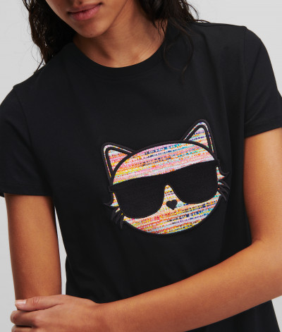 TRIČKO KARL LAGERFELD BOUCLE CHOUPETTE T-SHIRT - Fotografia č. 5