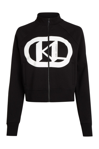 MIKINA KARL LAGERFELD KL LOGO ZIP UP - Fotografie č. 1