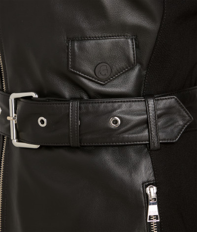 ŠATY KARL LAGERFELD LEATHER DRESS - Fotografie č. 8