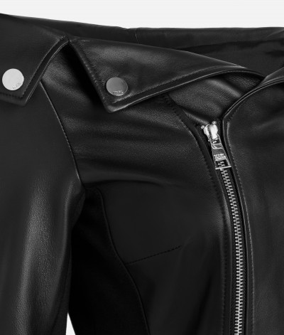 ŠATY KARL LAGERFELD LEATHER DRESS - Fotografie č. 9