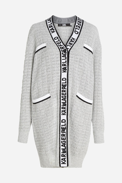 SVETR KARL LAGERFELD FEMININE BOUCLE CARDIGAN - Fotografie č. 1