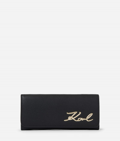 PEŇAŽENKA KARL LAGERFELD K/SIGNATURE CONT FLAP WALLET - Fotografia č. 1