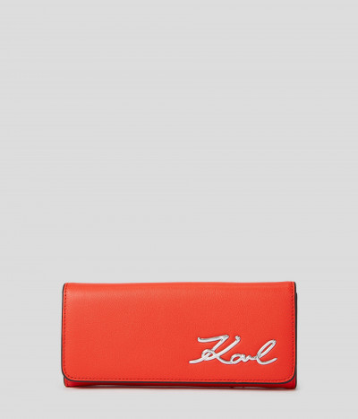 PEŇAŽENKA KARL LAGERFELD K/SIGNATURE CONT FLAP WALLET - Fotografia č. 1