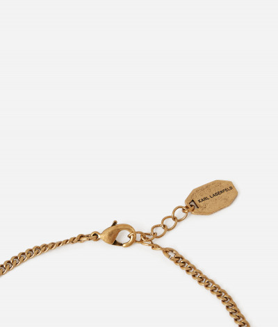 NÁHRDELNÍK KARL LAGERFELD K/ARCHIVE FAN NECKLACE - Fotografia č. 5