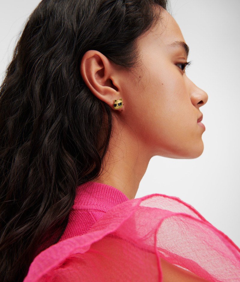 ピアス KARL LAGERFELD K/IKONIK PAVE HEART EARRINGS KARL LAGERFELD K/IKONIK PAVE HEART EARRINGS | Orecchini Oro
