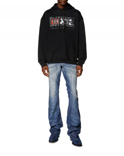 MIKINA DIESEL S-NABEL-HOOD-M1 SWEAT-SHIRT - Fotografia č. 2