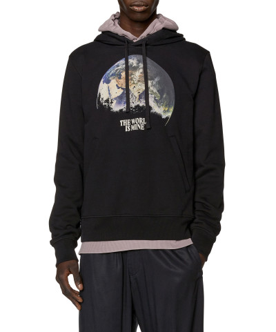 MIKINA DIESEL S-GINN-WELT-HOOD SWEAT-SHIRT - Fotografia č. 1