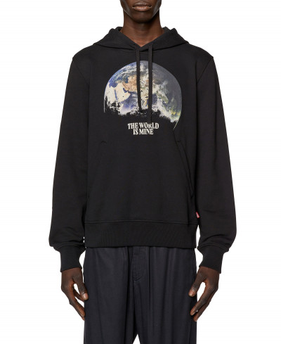 MIKINA DIESEL S-GINN-WELT-HOOD SWEAT-SHIRT - Fotografia č. 3