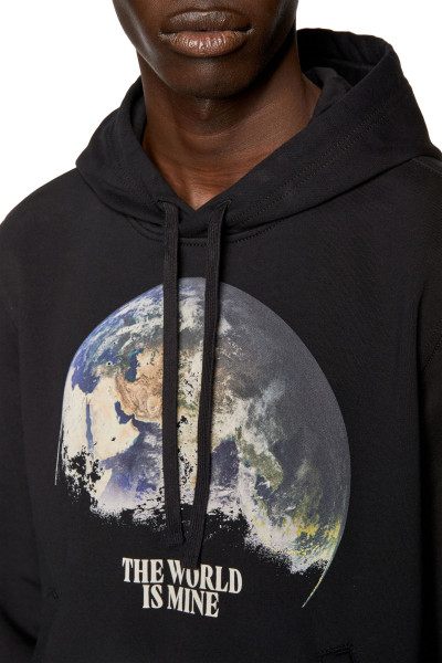 MIKINA DIESEL S-GINN-WELT-HOOD SWEAT-SHIRT - Fotografia č. 5