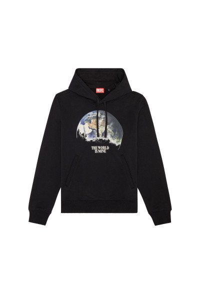 MIKINA DIESEL S-GINN-WELT-HOOD SWEAT-SHIRT - Fotografia č. 6