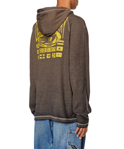 MIKINA DIESEL T-CRONE-LS-HOOD - Fotografia č. 4