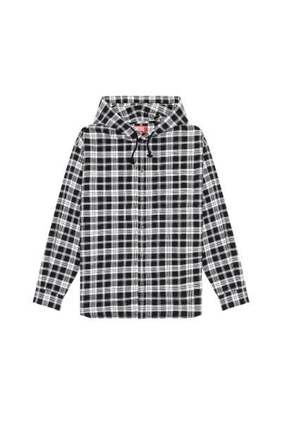 KOŠEĽA DIESEL S-DEWNY-HOOD SHIRT - Fotografia č. 4