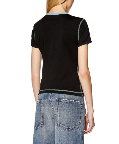 TRIČKO DIESEL T-UNCUTIE-LONG-L3 T-SHIRT - Fotografia č. 3