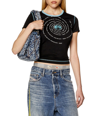 TRIČKO DIESEL T-UNCUTIE-LONG-L3 T-SHIRT - Fotografia č. 1