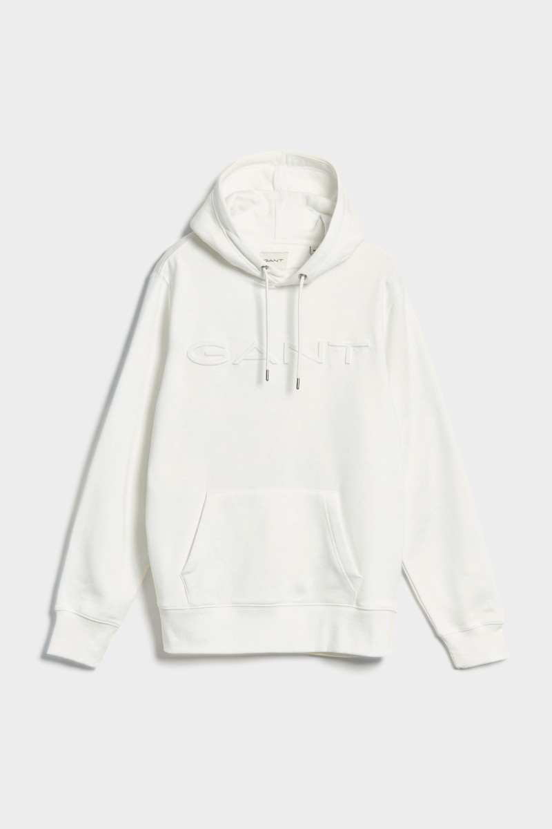 MIKINA GANT EMBOSSED SWEAT HOODIE EGGSHELL GANT CZ