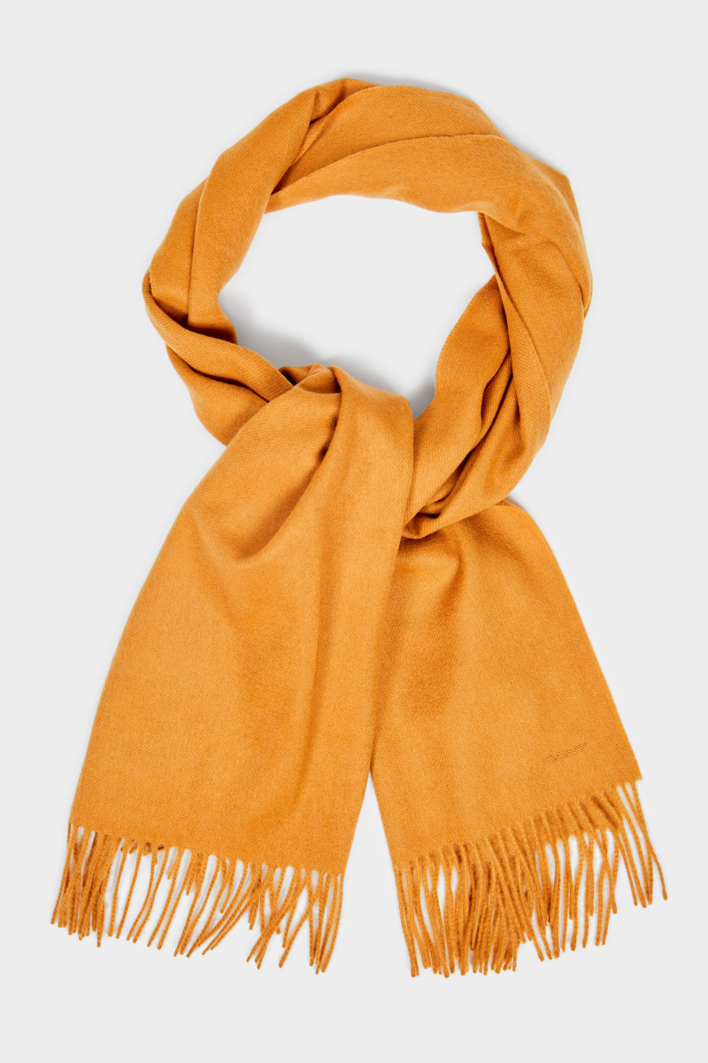 ŠÁLA GANT WOOL WOVEN SCARF SUGAR BROWN