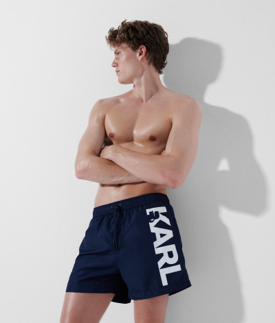 FÜRDŐRUHA KARL LAGERFELD LOGO SHORT BOARDSHORTS - Kép 1