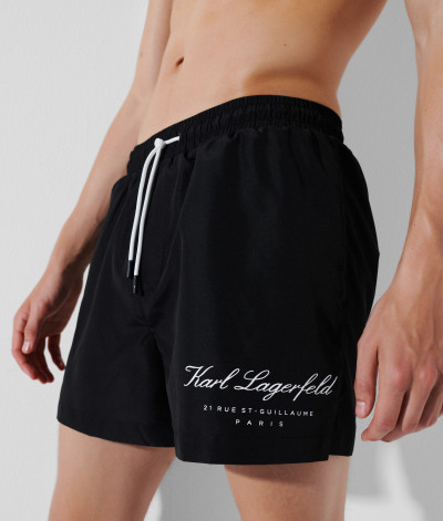 PLAVKY KARL LAGERFELD HOTEL KARL SHORT BOARDSHORTS - Fotografie č. 3