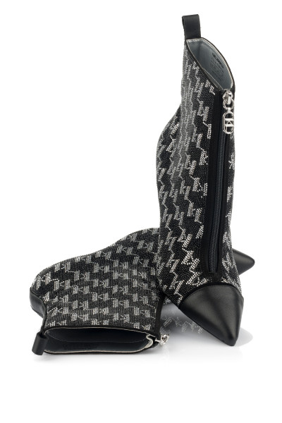 BOKACIPŐ KARL LAGERFELD ANKLE BOOT MONOGRAM - Kép 2