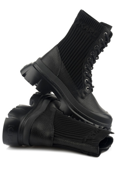 ČLENKOVÁ OBUV KARL LAGERFELD KC HI LACE MIX BOOT - Fotografia č. 1