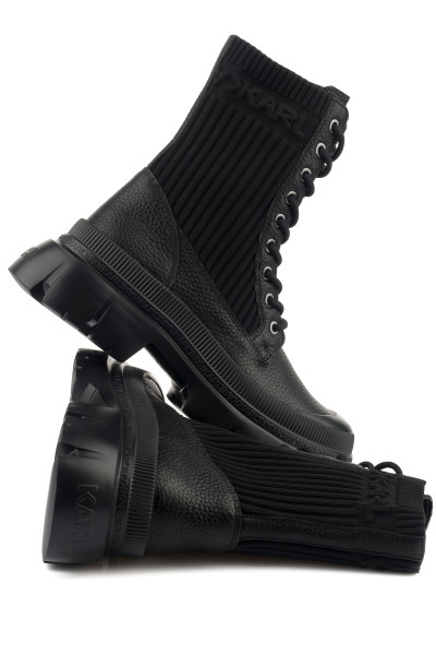 ČLENKOVÁ OBUV KARL LAGERFELD KC HI LACE MIX BOOT - Fotografia č. 3