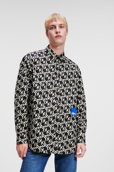 KOŠEĽA KARL LAGERFELD JEANS KLJ MONOGRAM AOP SHIRT - Fotografia č. 1
