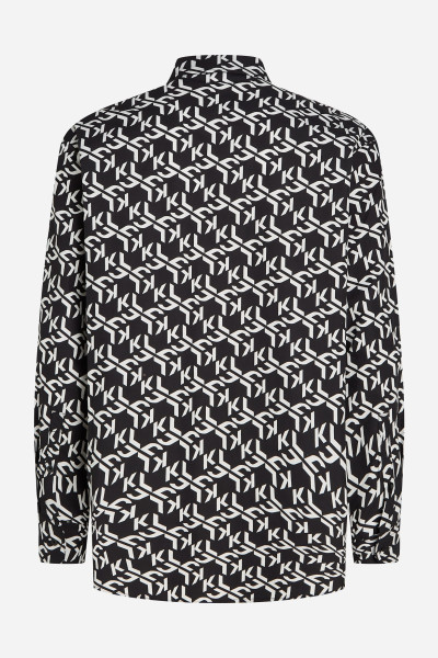 KOŠEĽA KARL LAGERFELD JEANS KLJ MONOGRAM AOP SHIRT - Fotografia č. 9