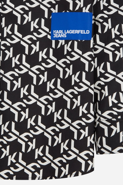 KOŠEĽA KARL LAGERFELD JEANS KLJ MONOGRAM AOP SHIRT - Fotografia č. 6
