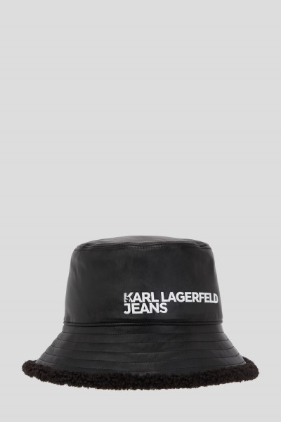 KLOBÚK KARL LAGERFELD JEANS SHEARLING BUCKET HAT - Fotografia č. 1