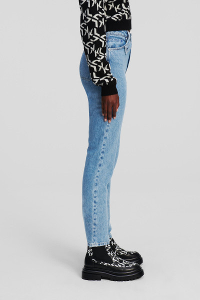 DŽÍNSY KARL LAGERFELD JEANS KLJ HR TAPERED WAISTBAND DENIM - Fotografia č. 2