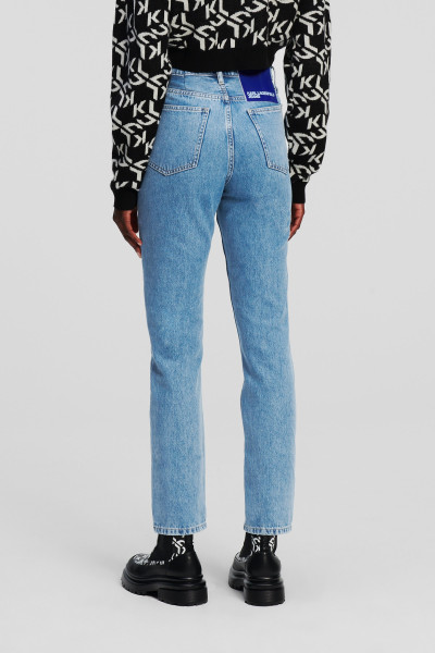 DŽÍNSY KARL LAGERFELD JEANS KLJ HR TAPERED WAISTBAND DENIM - Fotografia č. 3