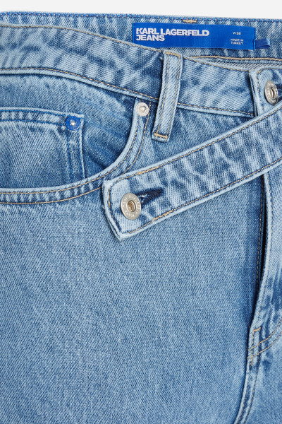 DŽÍNSY KARL LAGERFELD JEANS KLJ HR TAPERED WAISTBAND DENIM - Fotografia č. 6