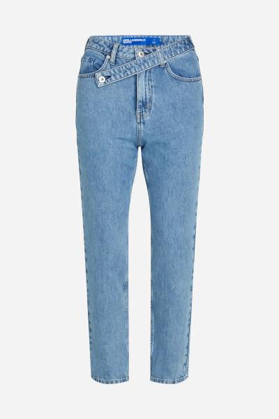 DŽÍNSY KARL LAGERFELD JEANS KLJ HR TAPERED WAISTBAND DENIM - Fotografia č. 8