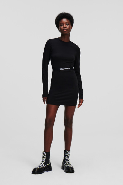 ŠATY KARL LAGERFELD JEANS KLJ FITTED LSLV TEE DRESS - Fotografie č. 1