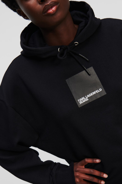 ŠATY KARL LAGERFELD JEANS KLJ HOODIE SWEAT DRESS - Fotografie č. 5