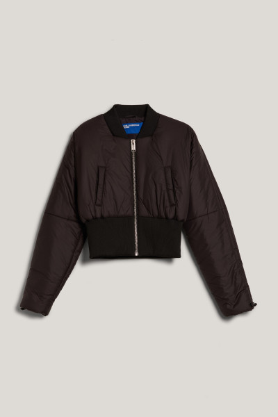 BUNDA KARL LAGERFELD JEANS KLJ HIGH RIB BOMBER - Fotografie č. 1