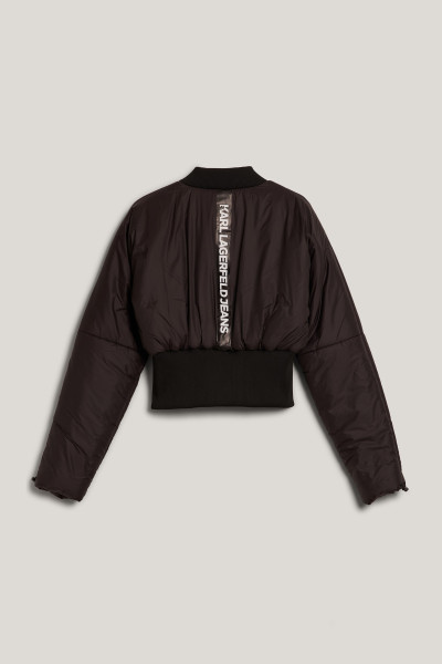 BUNDA KARL LAGERFELD JEANS KLJ HIGH RIB BOMBER - Fotografie č. 2