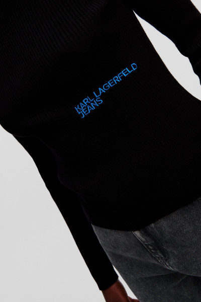 SVETER KARL LAGERFELD JEANS KLJ LSLV FITTED SWEATER - Fotografia č. 5