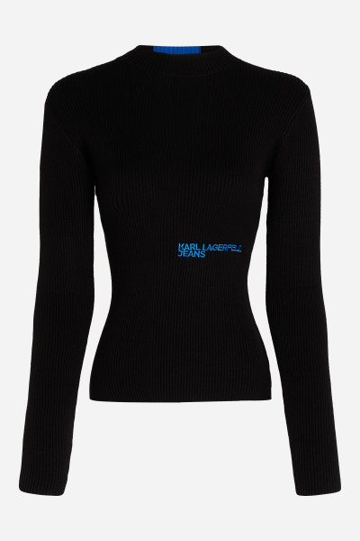SVETER KARL LAGERFELD JEANS KLJ LSLV FITTED SWEATER - Fotografia č. 8