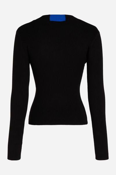 SVETER KARL LAGERFELD JEANS KLJ LSLV FITTED SWEATER - Fotografia č. 9