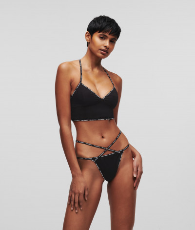 SPODNÁ BIELIZEŇ KARL LAGERFELD MINI LOGO LONGLINE BRALETTE - Fotografia č. 2