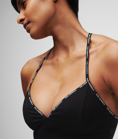 SPODNÁ BIELIZEŇ KARL LAGERFELD MINI LOGO LONGLINE BRALETTE - Fotografia č. 5